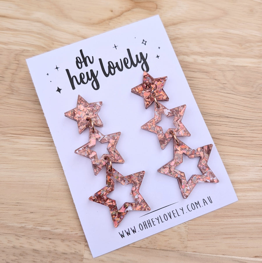 'Falling Stars' Dangle Earrings