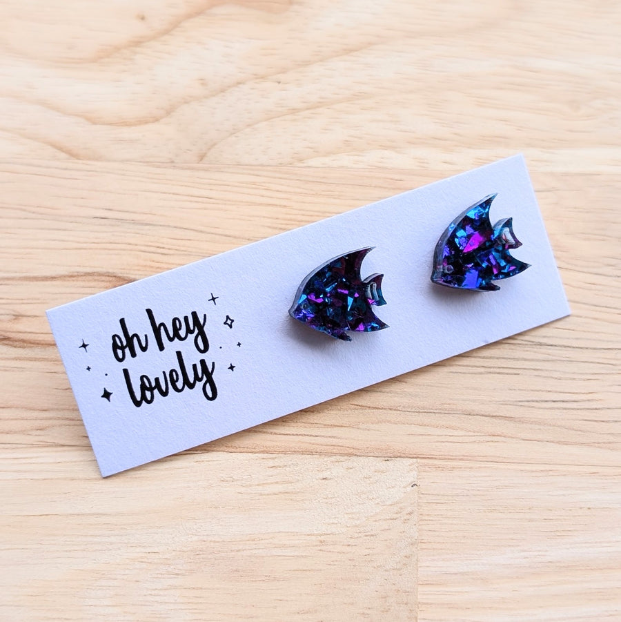 'Tropical Fish' Mini Stud Earrings